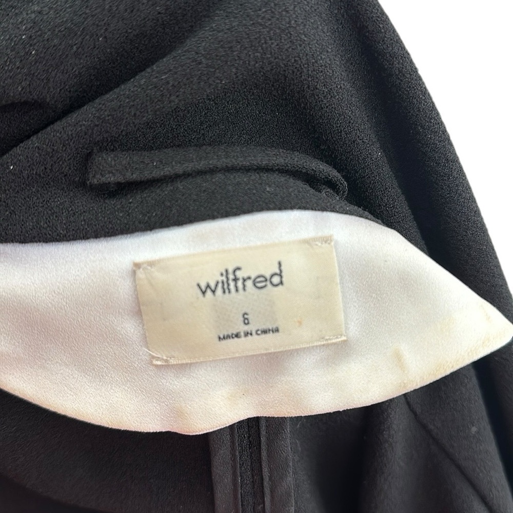 Aritzia Wilfred Chevalier Jacket in black blazer 3/4 sleeve business casual sz 6 - Picture 6 of 11